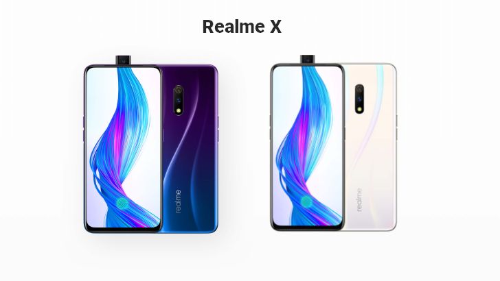Realme X with Pop-Up Camera and Notchless Display