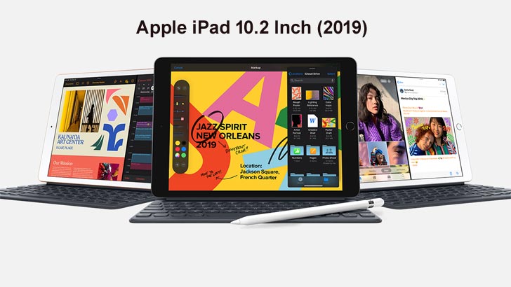 Apple iPad 10.2 inch Tab (2019) with Keyboard and Pencil