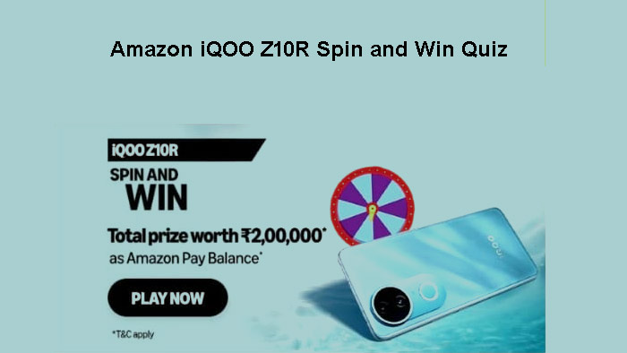 Amazon iQOO Z10R Spin and Win