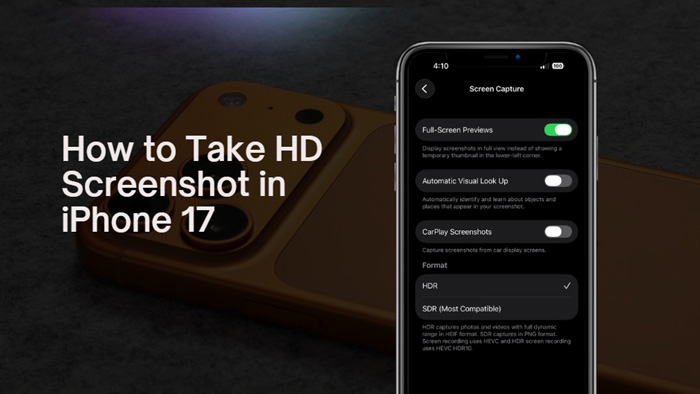 Take HD Screenshots on iPhone
